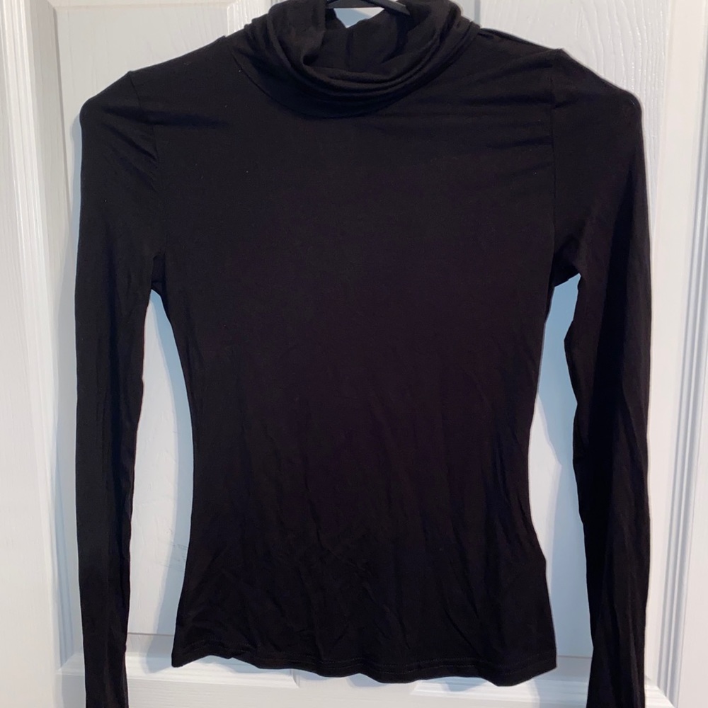 Shein Black Turtleneck Long Sleeve